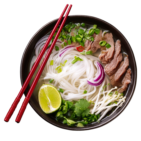 PHO: BEEF, Pholicious Authentic Instant Pho , Vietnamese Rice Noodle Soup, 4 pack / 3.6 Ounce Bowls, Ramen Alternative & Fresh Ingredients