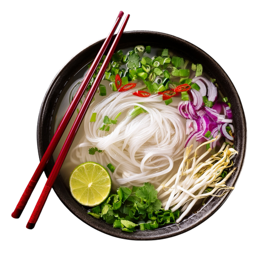 PHO: VEGETARIAN, Pholicious Authentic Instant Pho , Vietnamese Rice Noodle Soup, 4 pack / 3.6 Ounce Bowls, Ramen Alternative & Fresh Ingredients