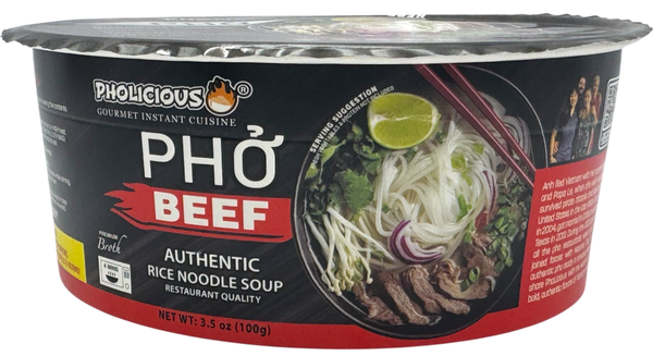 PhoLicious Beef Pho packaging