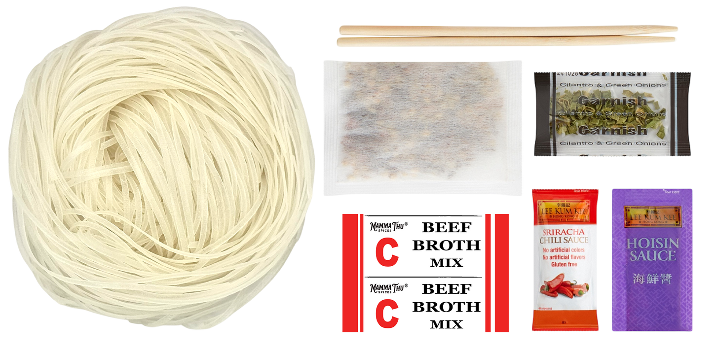 PHO: BEEF, Pholicious Authentic Instant Pho , Vietnamese Rice Noodle Soup, 4 pack / 3.6 Ounce Bowls, Ramen Alternative & Fresh Ingredients