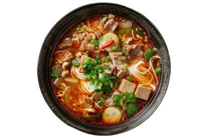 WALMART EXCLUSIVE - PhoLicious Instant Bun Bo Hue, Bún Bò Huế, Vietnamese Spicy Beef Rice Noodle Soup Bowl, Single Serve 4.15 oz, Gourmet Meal, Authentic Flavors & Fresh Ingredients, As Seen On Shark Tank
