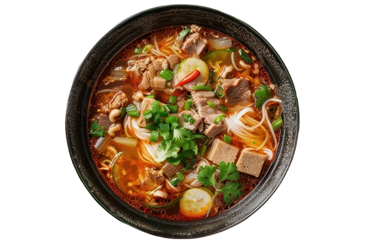 WALMART EXCLUSIVE - PhoLicious Instant Bun Bo Hue, Bún Bò Huế, Vietnamese Spicy Beef Rice Noodle Soup Bowl, Single Serve 4.15 oz, Gourmet Meal, Authentic Flavors & Fresh Ingredients, As Seen On Shark Tank