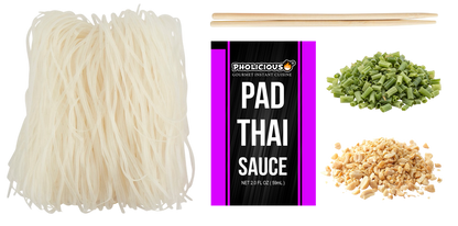 COMING January 2026 - PhoLicious Instant Pad Thai, Thai Rice Noodle Stir-Fry Bowl, Single Serve 5.08 oz, Gourmet Meal, Authentic Flavors & Fresh Ingredients, As Seen On Shark Tank