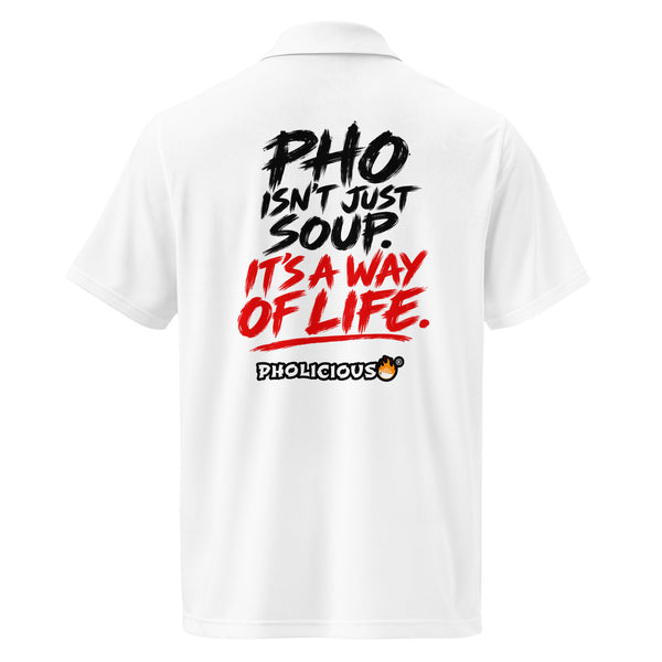 PhoLicious Under Armour® men's polo - Way of Life packaging