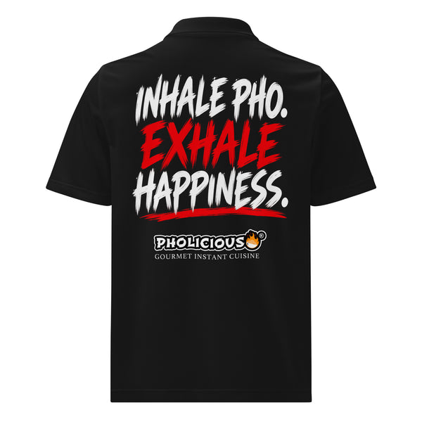 PhoLicious Adidas sport polo - Exhale Happiness packaging
