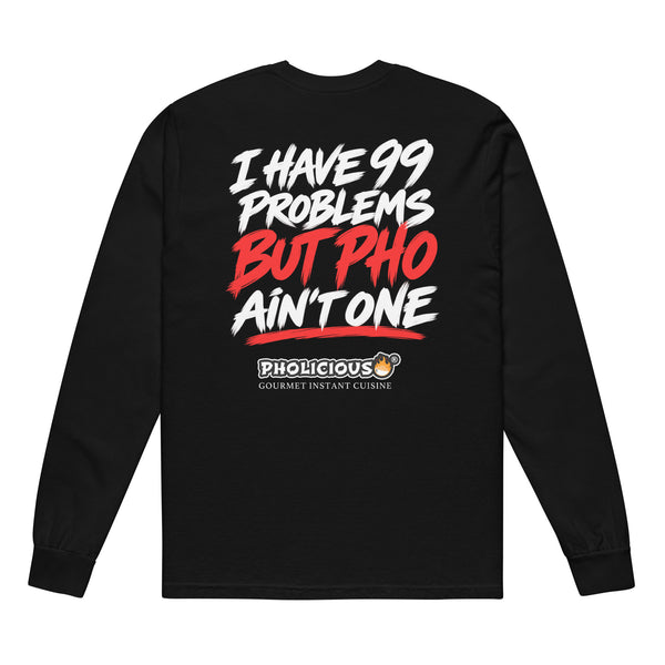 PhoLicious Garment-dyed heavyweight long-sleeve shirt - 99 Problems packaging