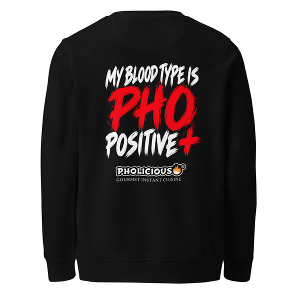 PhoLicious Unisex organic sweatshirt - Pho Positive packaging