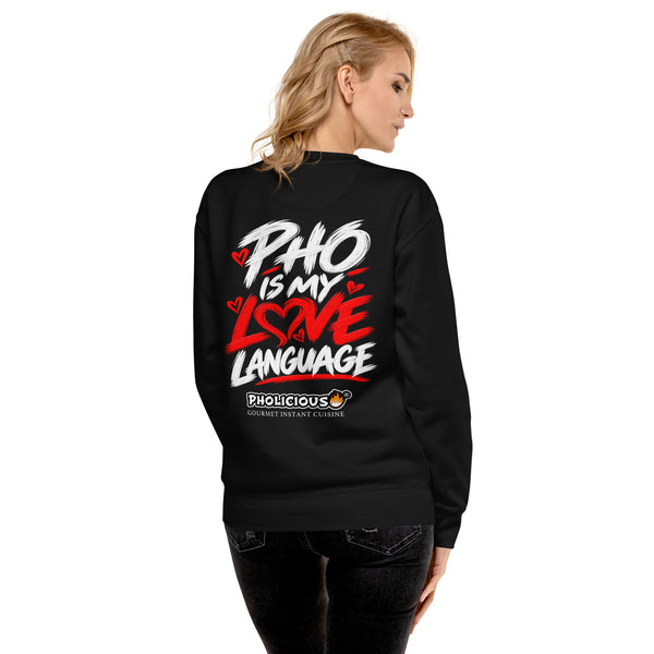 PhoLicious Unisex Premium Sweatshirt - Love Language packaging